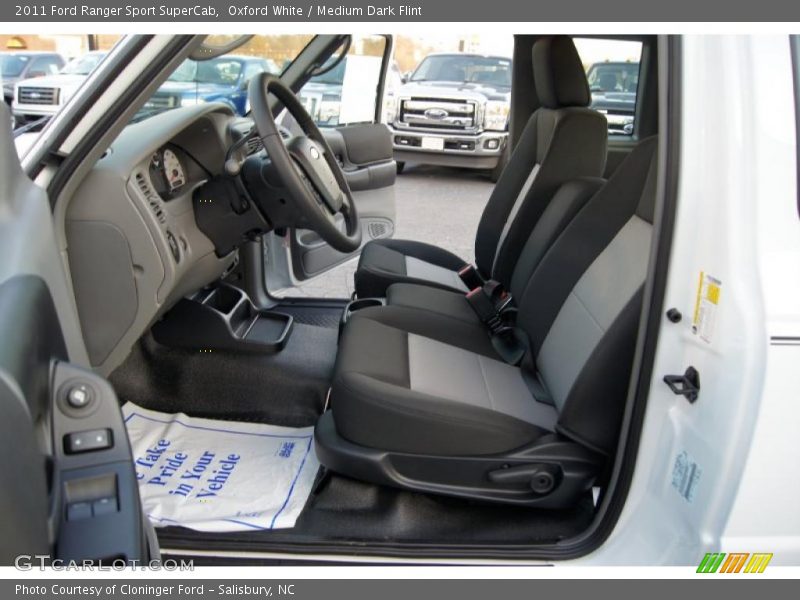 Oxford White / Medium Dark Flint 2011 Ford Ranger Sport SuperCab