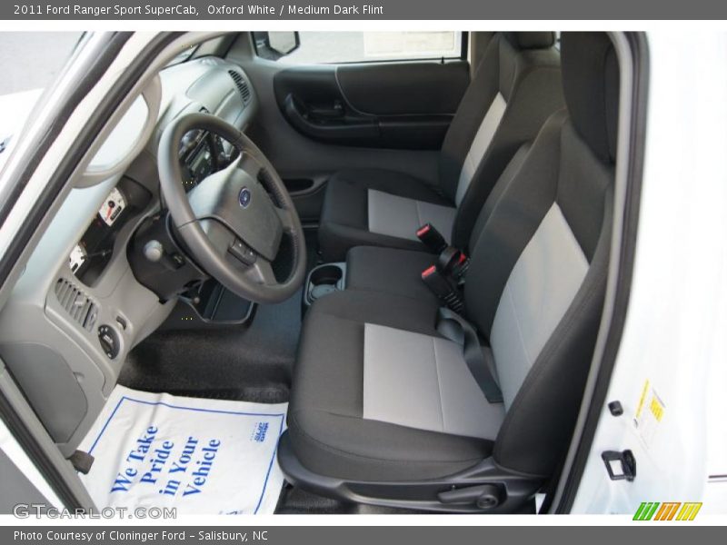  2011 Ranger Sport SuperCab Medium Dark Flint Interior