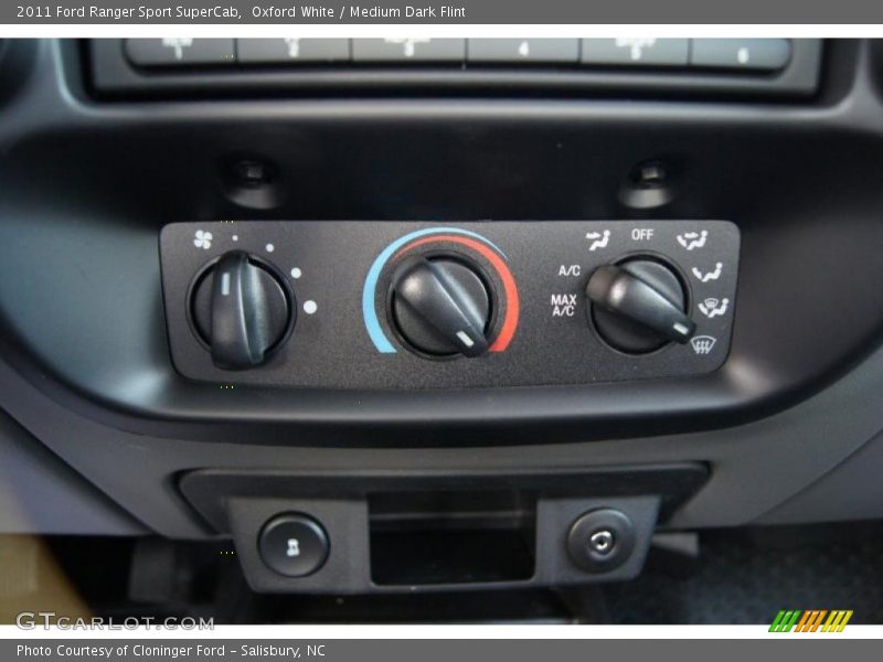 Controls of 2011 Ranger Sport SuperCab