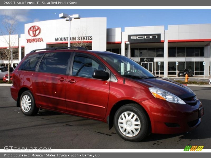 Salsa Red Pearl / Stone 2009 Toyota Sienna LE
