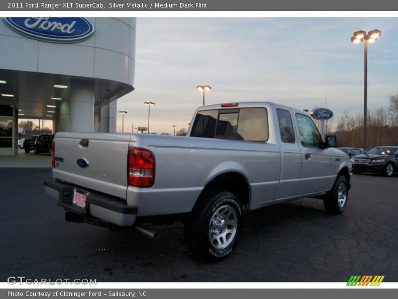 Silver Metallic / Medium Dark Flint 2011 Ford Ranger XLT SuperCab