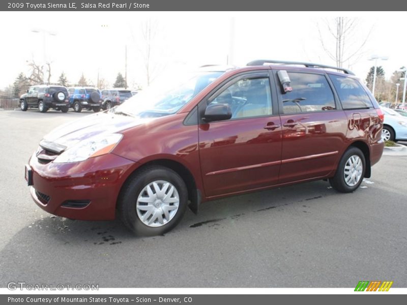 Salsa Red Pearl / Stone 2009 Toyota Sienna LE