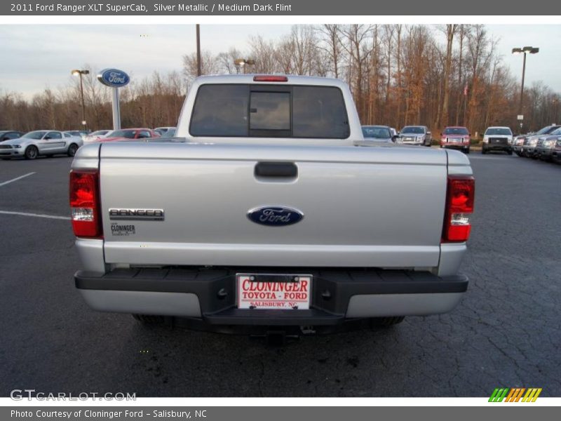 Silver Metallic / Medium Dark Flint 2011 Ford Ranger XLT SuperCab