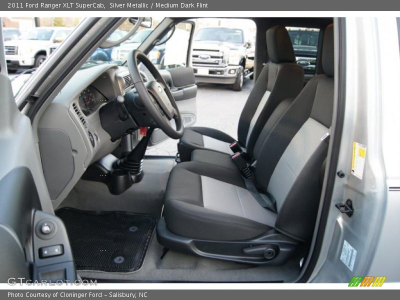 Silver Metallic / Medium Dark Flint 2011 Ford Ranger XLT SuperCab