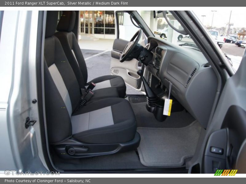 Silver Metallic / Medium Dark Flint 2011 Ford Ranger XLT SuperCab
