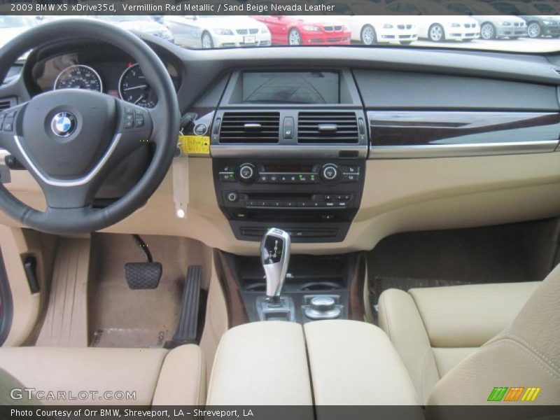 Sand Beige Nevada Leather Interior - 2009 X5 xDrive35d 