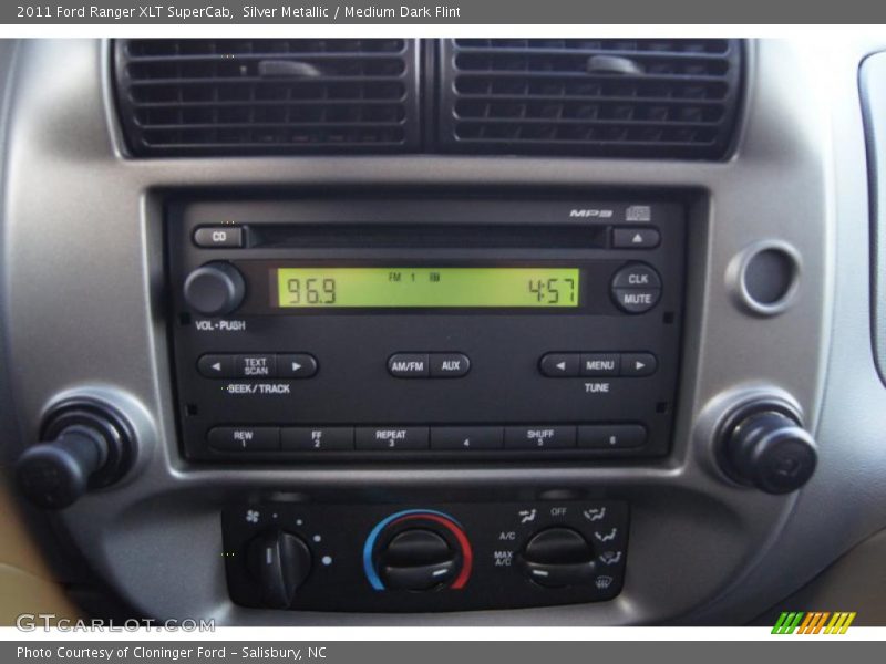 Silver Metallic / Medium Dark Flint 2011 Ford Ranger XLT SuperCab