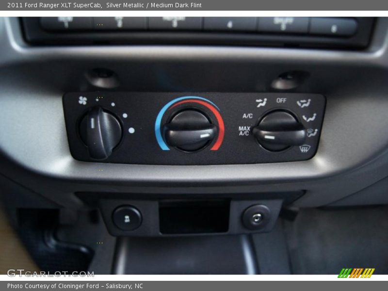 Controls of 2011 Ranger XLT SuperCab