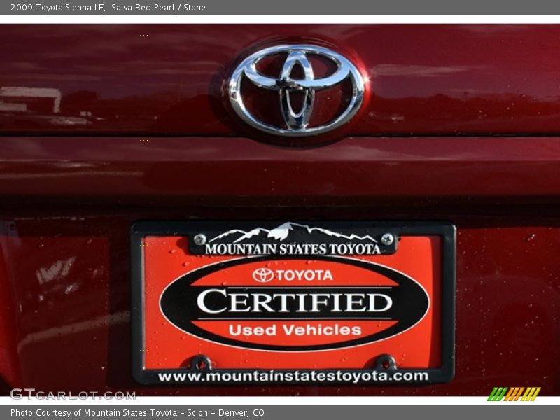Salsa Red Pearl / Stone 2009 Toyota Sienna LE