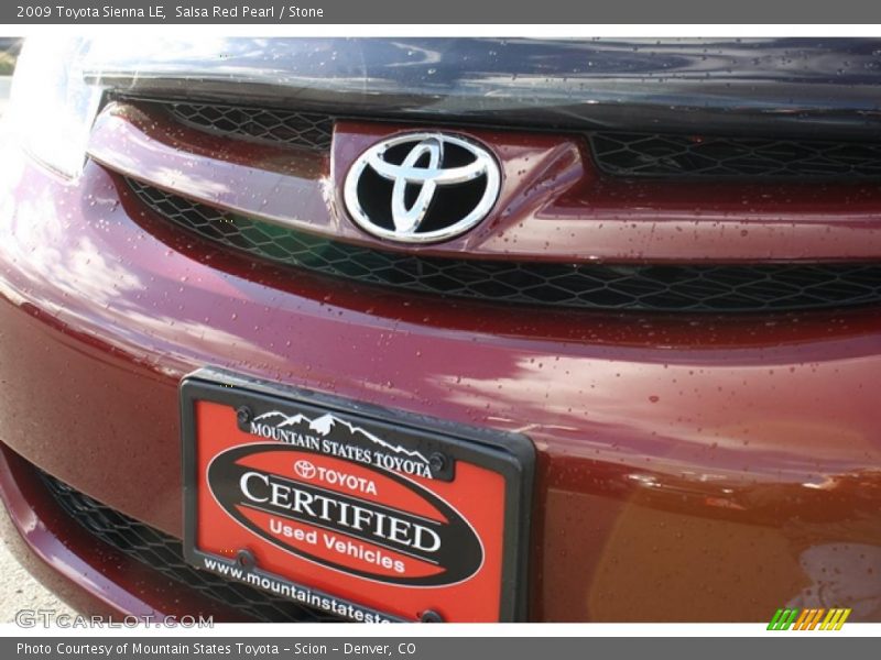 Salsa Red Pearl / Stone 2009 Toyota Sienna LE