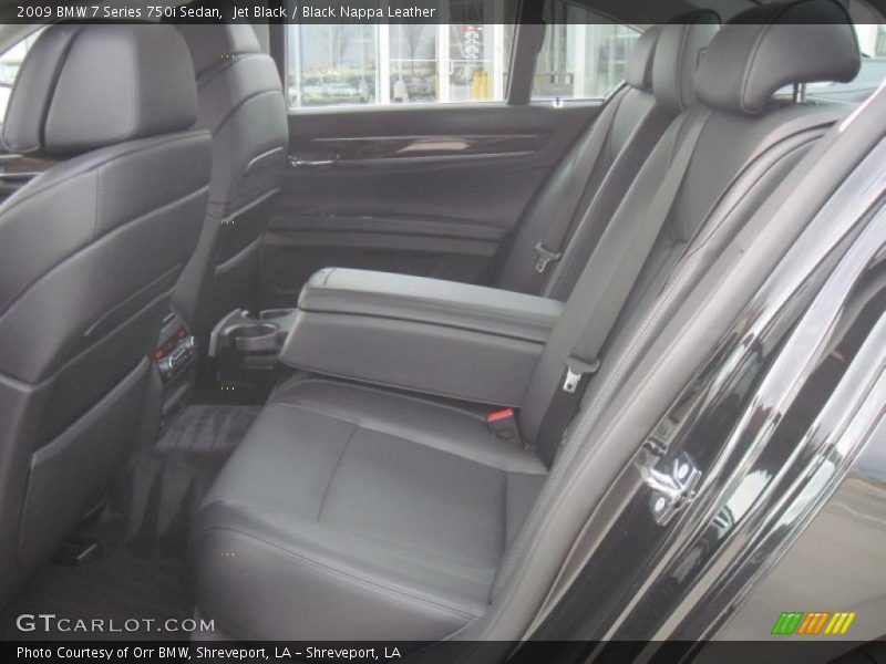  2009 7 Series 750i Sedan Black Nappa Leather Interior