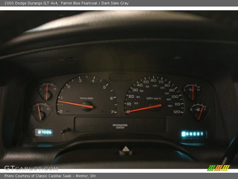 Patriot Blue Pearlcoat / Dark Slate Gray 2003 Dodge Durango SLT 4x4