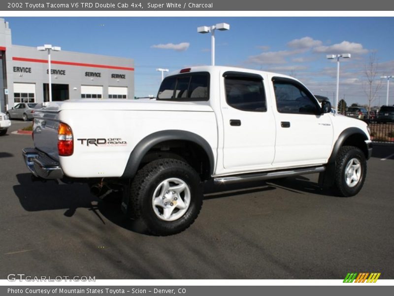 Super White / Charcoal 2002 Toyota Tacoma V6 TRD Double Cab 4x4