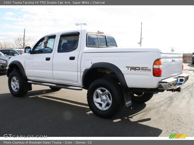 Super White / Charcoal 2002 Toyota Tacoma V6 TRD Double Cab 4x4