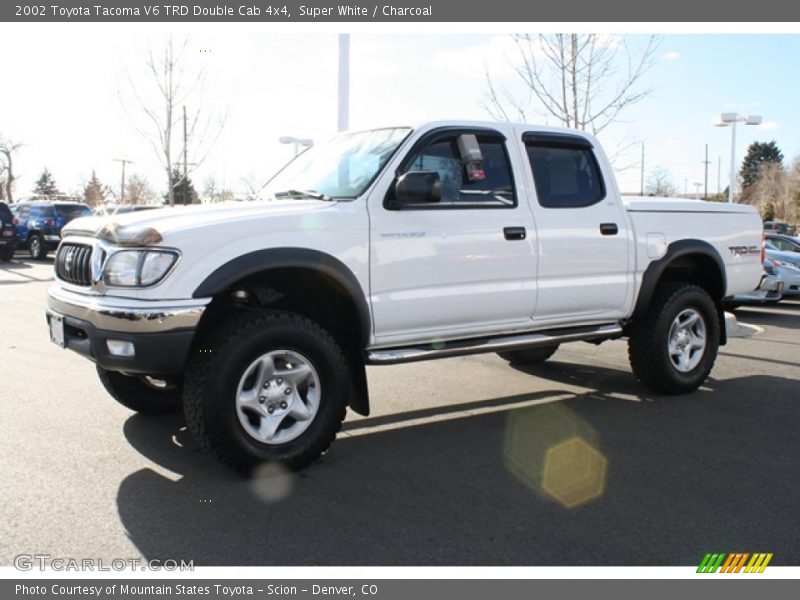Super White / Charcoal 2002 Toyota Tacoma V6 TRD Double Cab 4x4