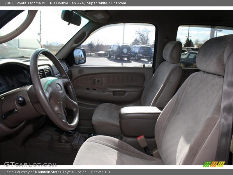 Super White / Charcoal 2002 Toyota Tacoma V6 TRD Double Cab 4x4