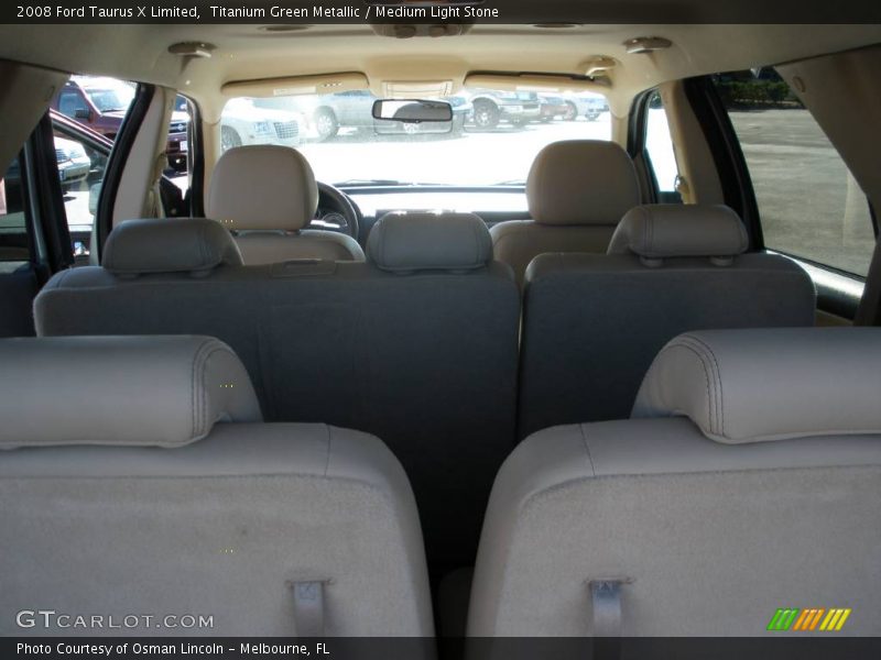 Titanium Green Metallic / Medium Light Stone 2008 Ford Taurus X Limited