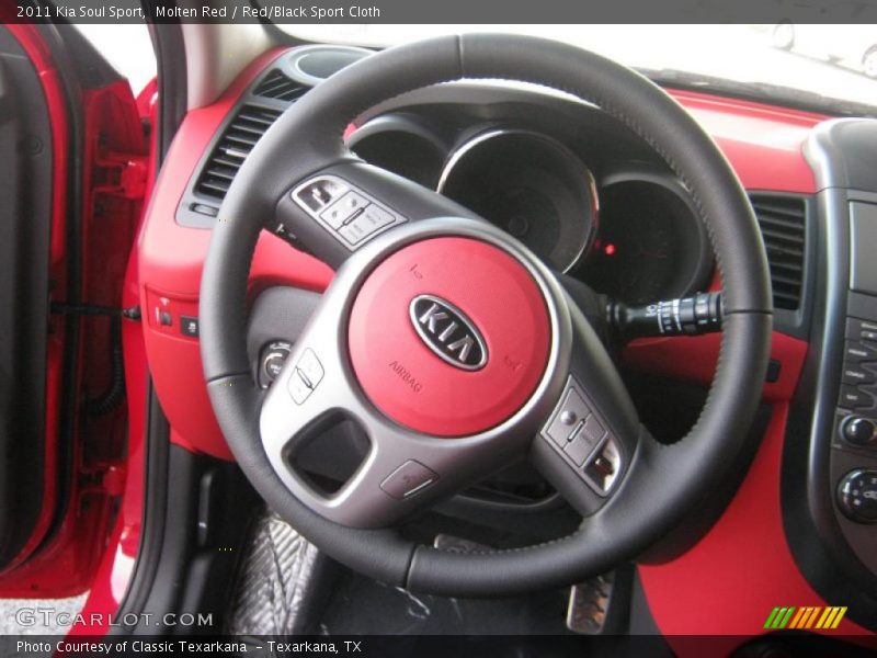  2011 Soul Sport Red/Black Sport Cloth Interior