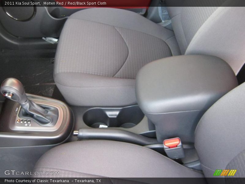 Molten Red / Red/Black Sport Cloth 2011 Kia Soul Sport