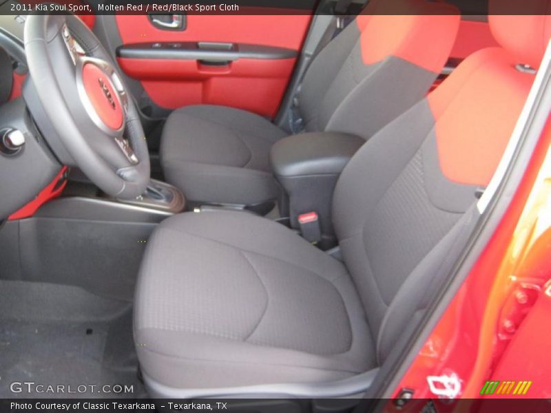  2011 Soul Sport Red/Black Sport Cloth Interior