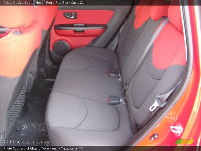  2011 Soul Sport Red/Black Sport Cloth Interior