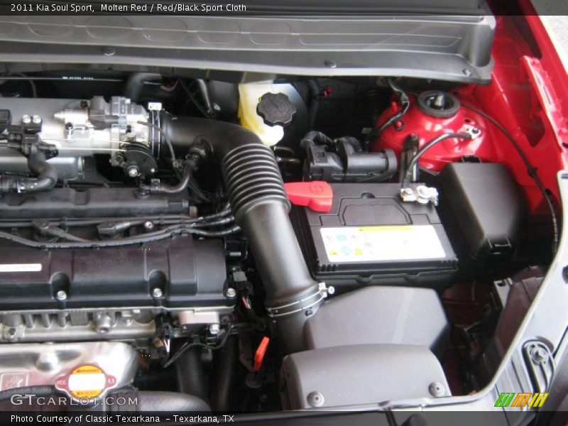  2011 Soul Sport Engine - 2.0 Liter DOHC 16-Valve CVVT 4 Cylinder