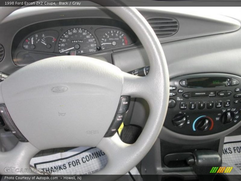 Black / Gray 1998 Ford Escort ZX2 Coupe
