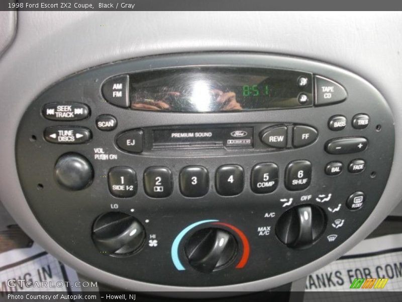 Black / Gray 1998 Ford Escort ZX2 Coupe