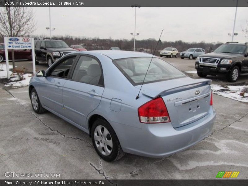 Ice Blue / Gray 2008 Kia Spectra EX Sedan