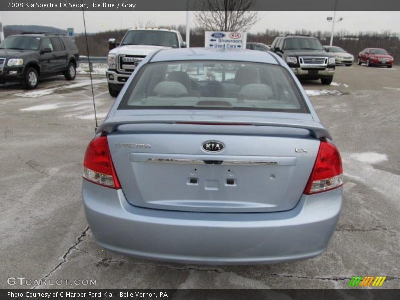 Ice Blue / Gray 2008 Kia Spectra EX Sedan
