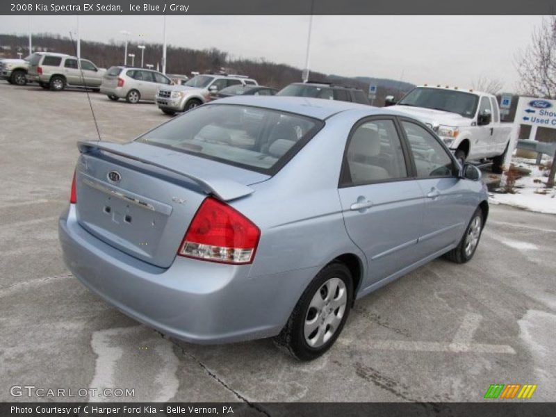 Ice Blue / Gray 2008 Kia Spectra EX Sedan