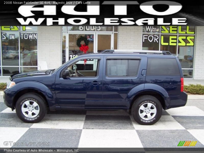 Majestic Blue / Cafe Latte 2008 Nissan Pathfinder SE 4x4