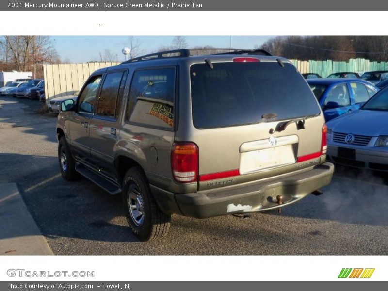 Spruce Green Metallic / Prairie Tan 2001 Mercury Mountaineer AWD