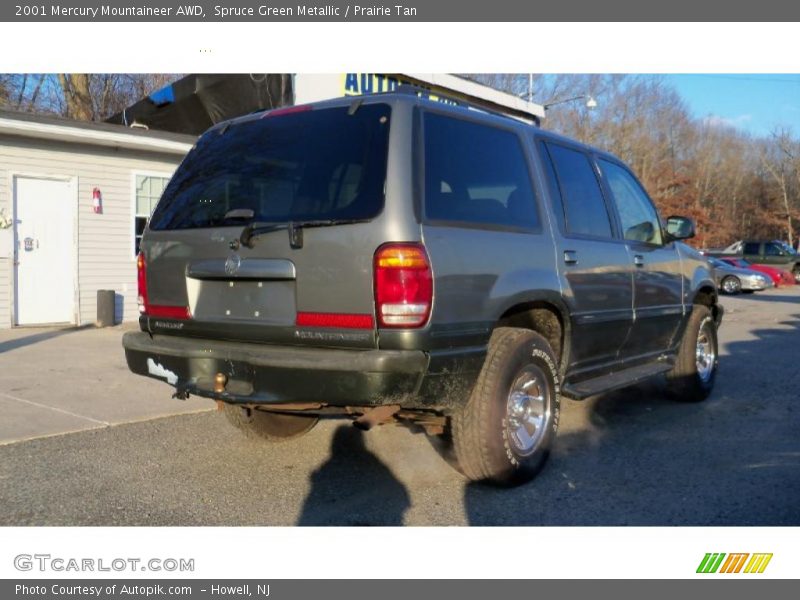 Spruce Green Metallic / Prairie Tan 2001 Mercury Mountaineer AWD