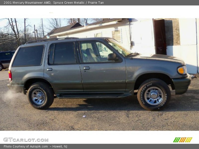 Spruce Green Metallic / Prairie Tan 2001 Mercury Mountaineer AWD