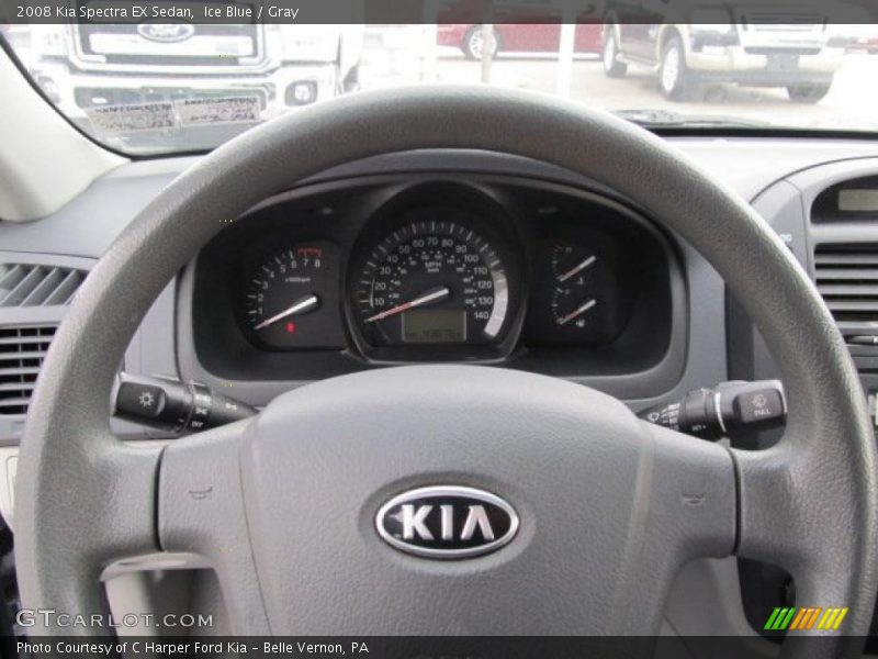 Ice Blue / Gray 2008 Kia Spectra EX Sedan
