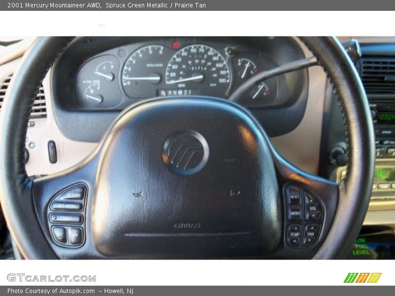 Spruce Green Metallic / Prairie Tan 2001 Mercury Mountaineer AWD