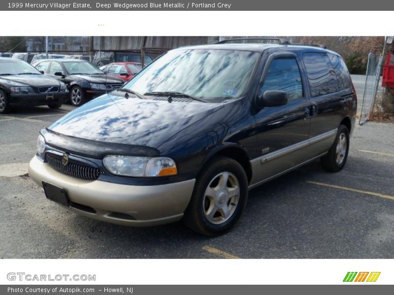 Deep Wedgewood Blue Metallic / Portland Grey 1999 Mercury Villager Estate