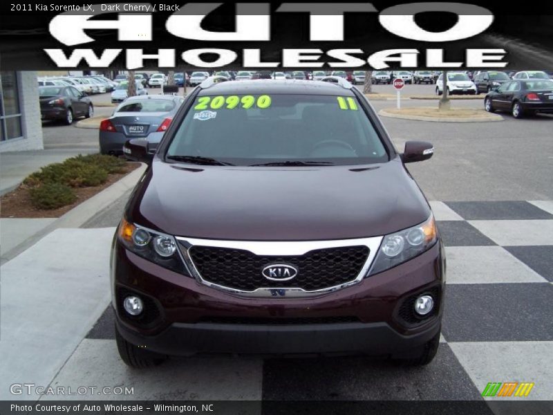 Dark Cherry / Black 2011 Kia Sorento LX