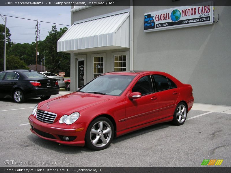 Mars Red / Ash 2005 Mercedes-Benz C 230 Kompressor Sedan