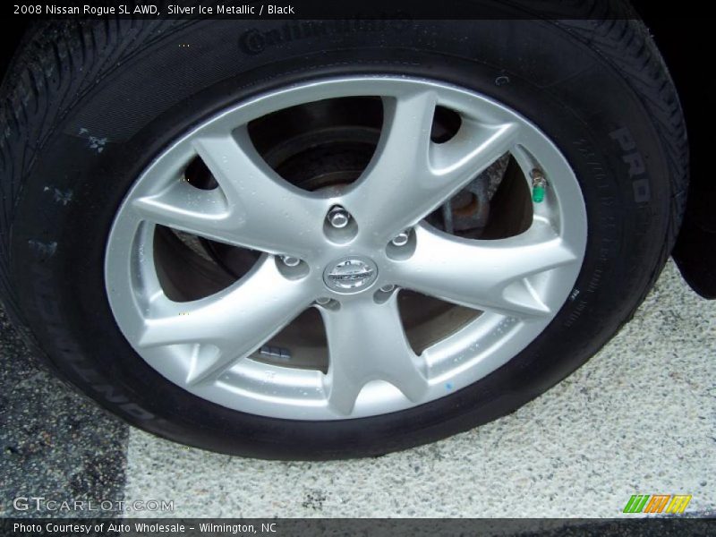 Silver Ice Metallic / Black 2008 Nissan Rogue SL AWD