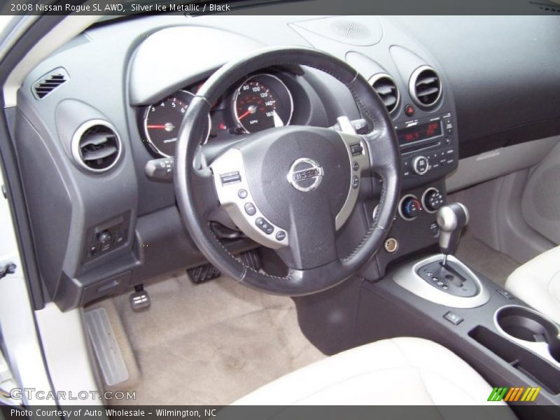 Silver Ice Metallic / Black 2008 Nissan Rogue SL AWD