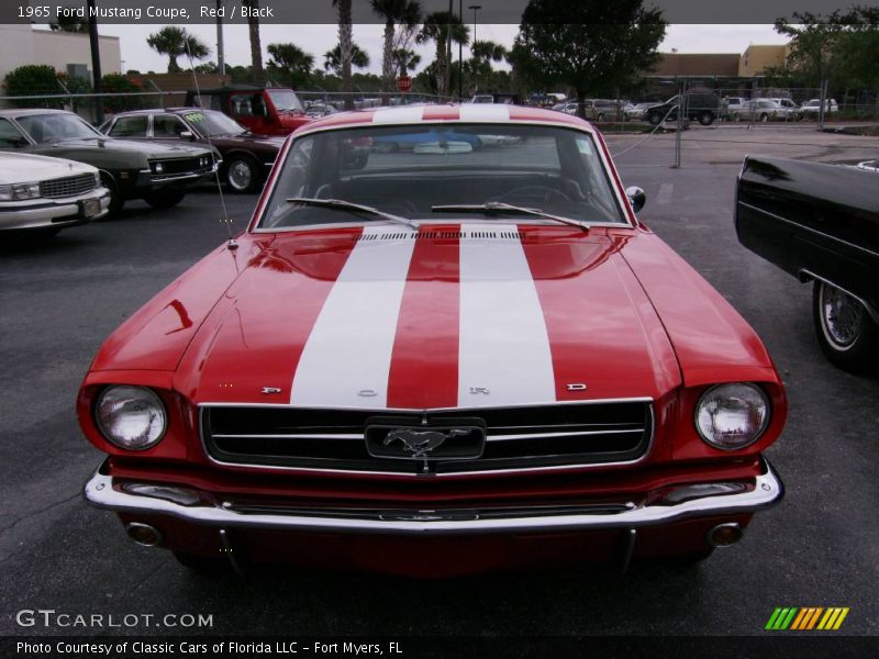 Red / Black 1965 Ford Mustang Coupe