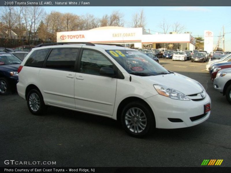 Natural White / Fawn 2008 Toyota Sienna LE AWD
