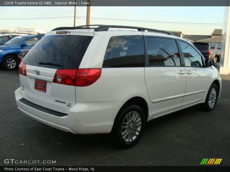 Natural White / Fawn 2008 Toyota Sienna LE AWD