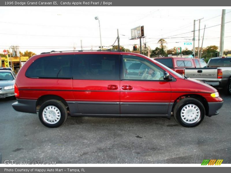 Candy Apple Red Pearl / Beige 1996 Dodge Grand Caravan ES