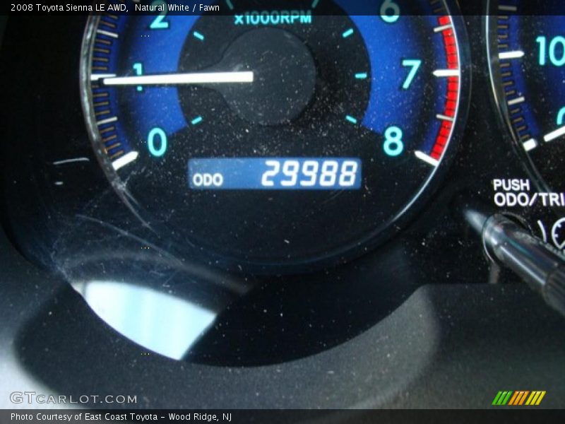 Natural White / Fawn 2008 Toyota Sienna LE AWD