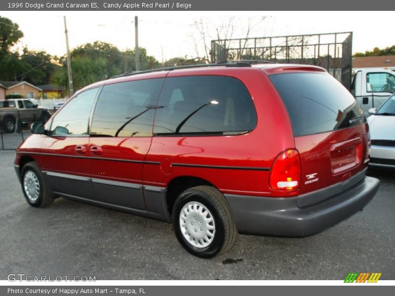 Candy Apple Red Pearl / Beige 1996 Dodge Grand Caravan ES