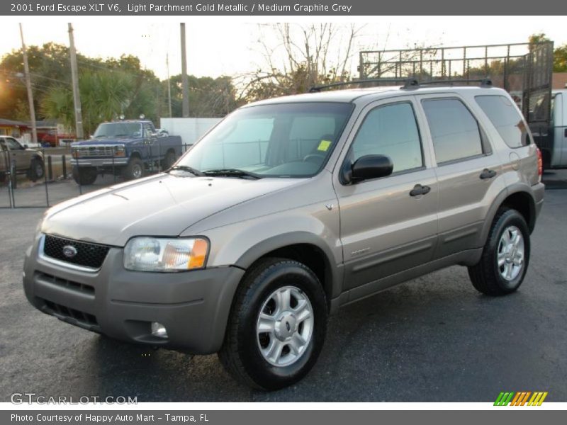 Light Parchment Gold Metallic / Medium Graphite Grey 2001 Ford Escape XLT V6