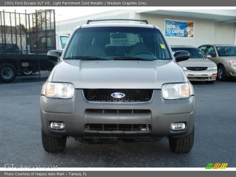 Light Parchment Gold Metallic / Medium Graphite Grey 2001 Ford Escape XLT V6